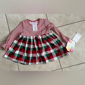 Jessica Ann Red and Green Plaid Baby Dress